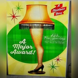 Christmas 🎄 Leg Lamp Canvas Art Print